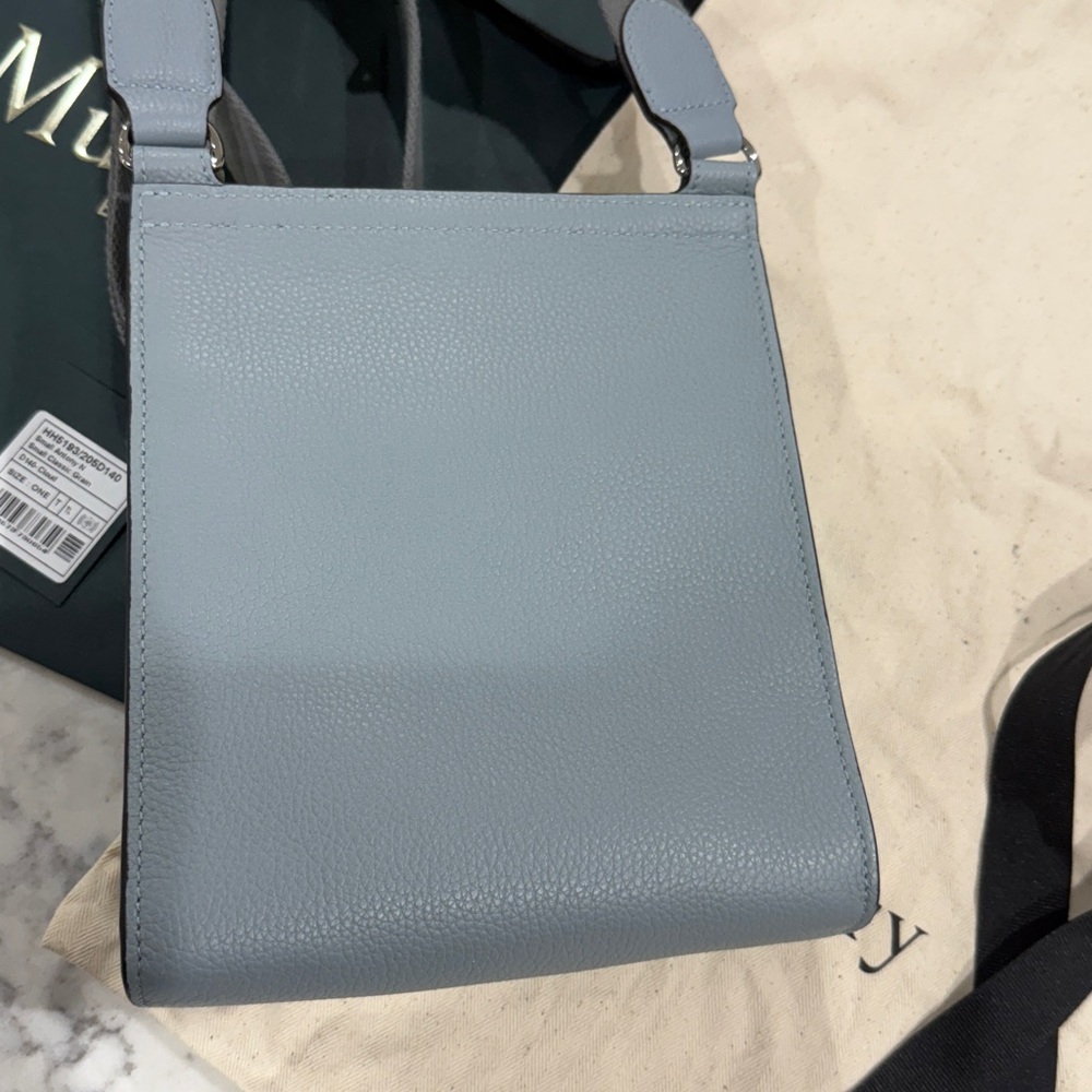 Mulberry Small Antony Powder Blue/grey Leather Crossbody Bag brand new. - Picture 3 of 10